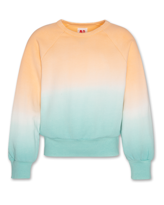 aya sweater dip dye soft ocean