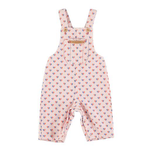 Baby dungarees heart allover