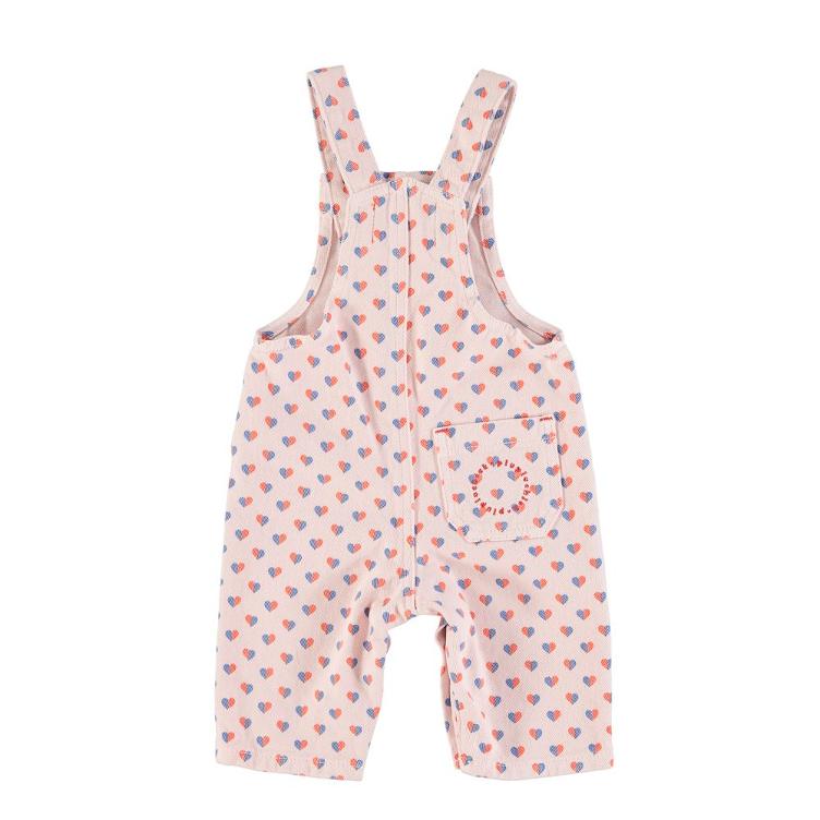 Baby dungarees heart allover - 0