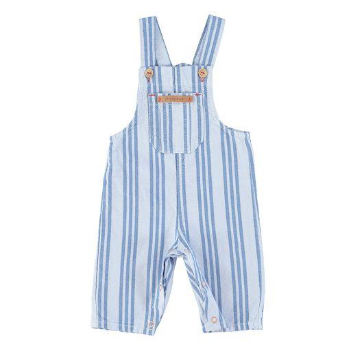 Baby dungarees large blue stripes