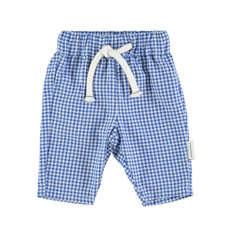 Baby trousers blue little checkered