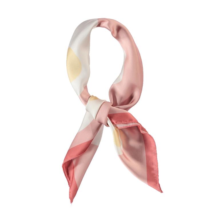 Bandana silky light pink fried eggs - 0