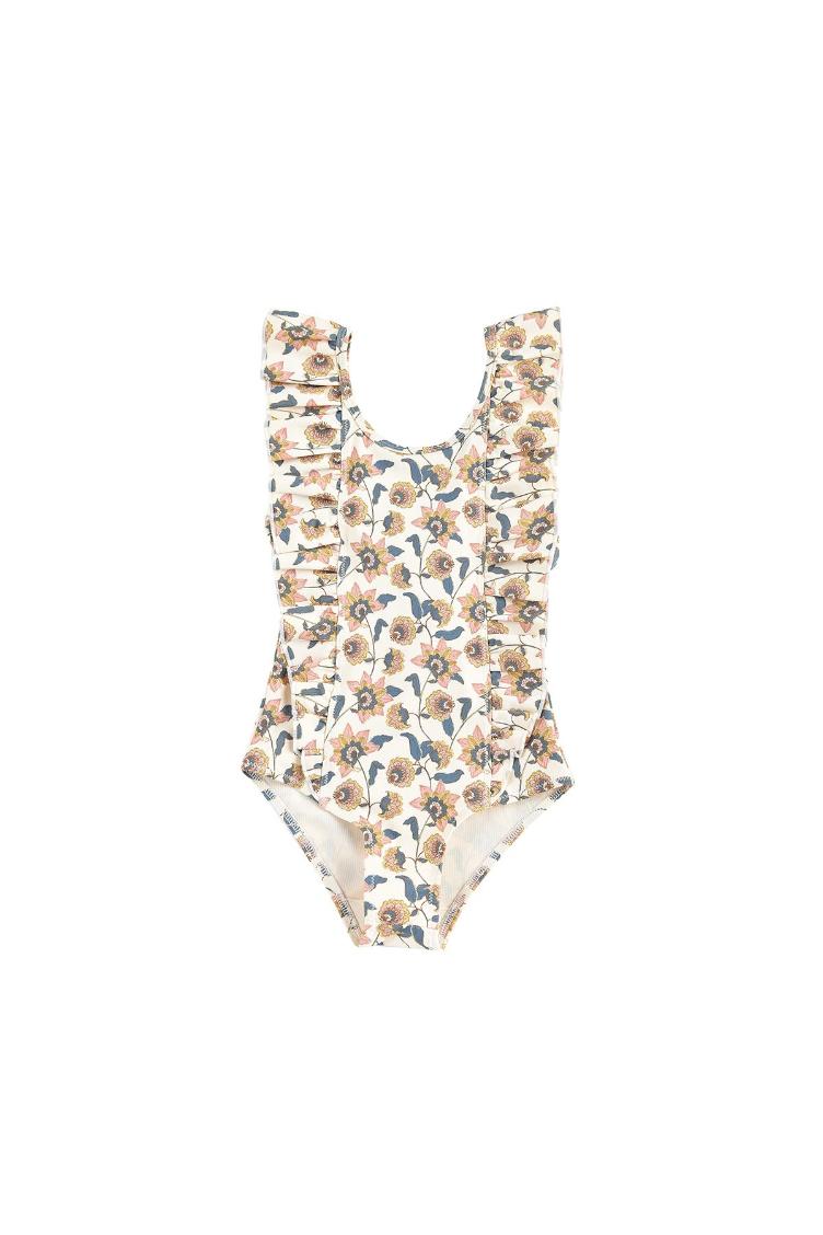 Bathing Suit Mosillos Cream Flowers