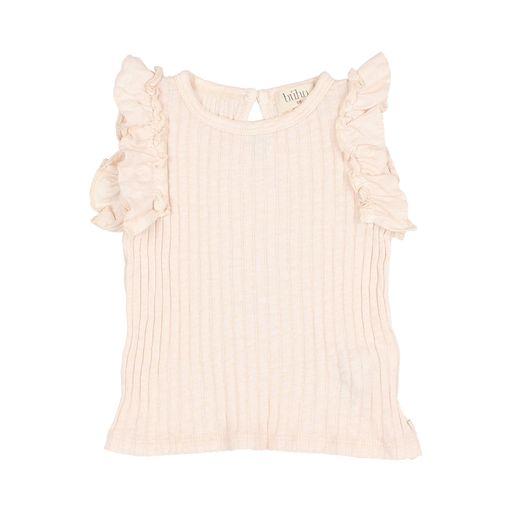 BB Rib Ruffle Shirt rose