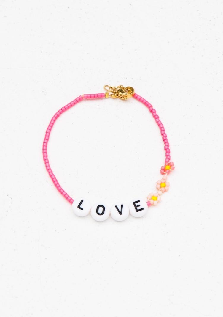 Bbuble bracelet love pink