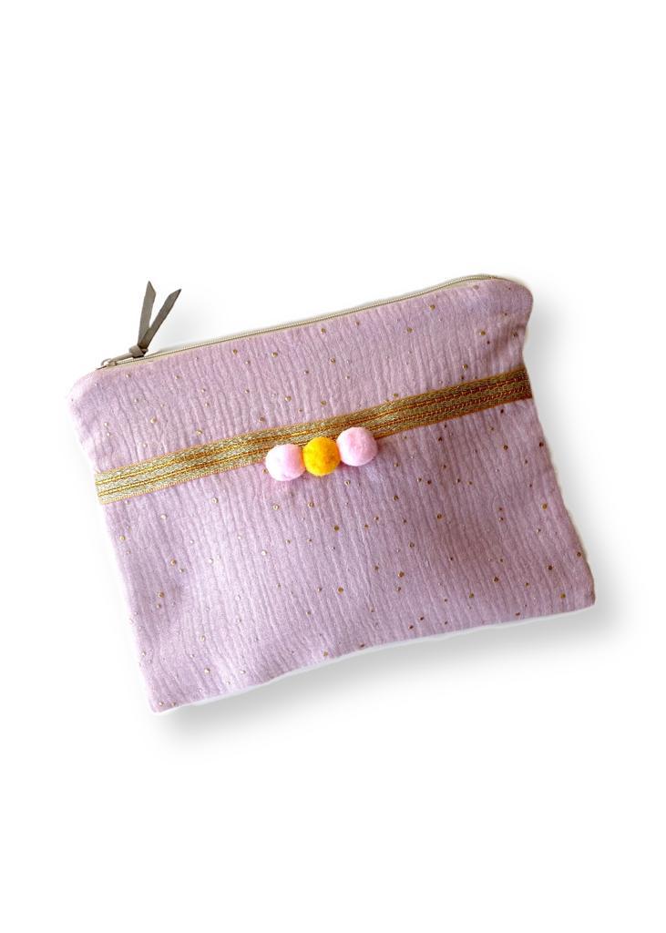 Beautybag glitter orchid