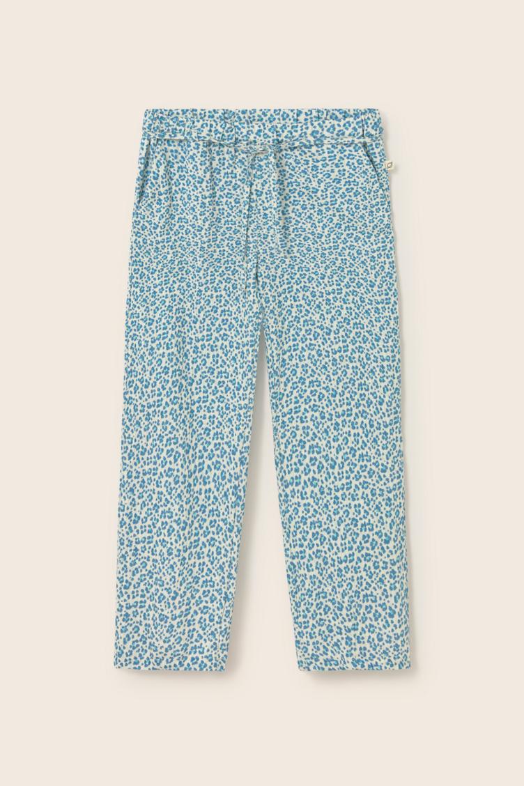 Bella blue animal print cotton