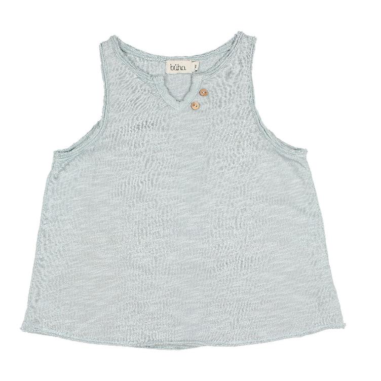 Belle cotton flamé T shirt misty blue