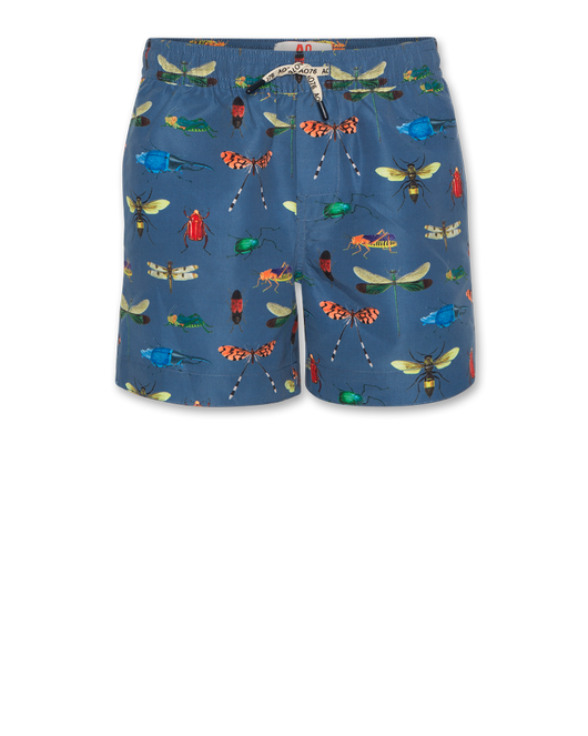 Big insect swimshort blue