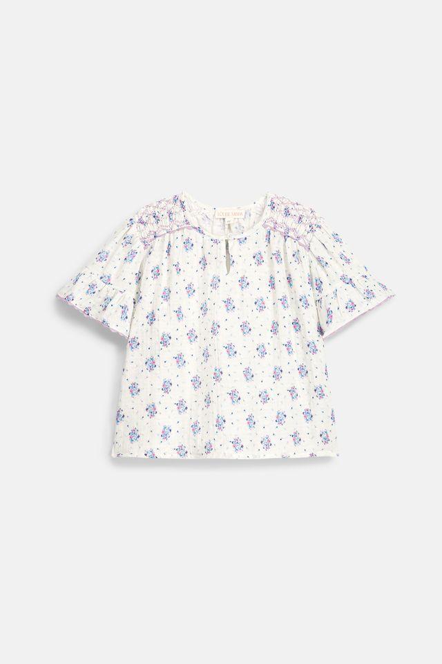 Blouse Feliza cream flower dunes