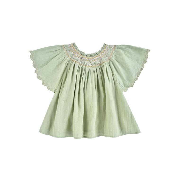 Blouse flore olive