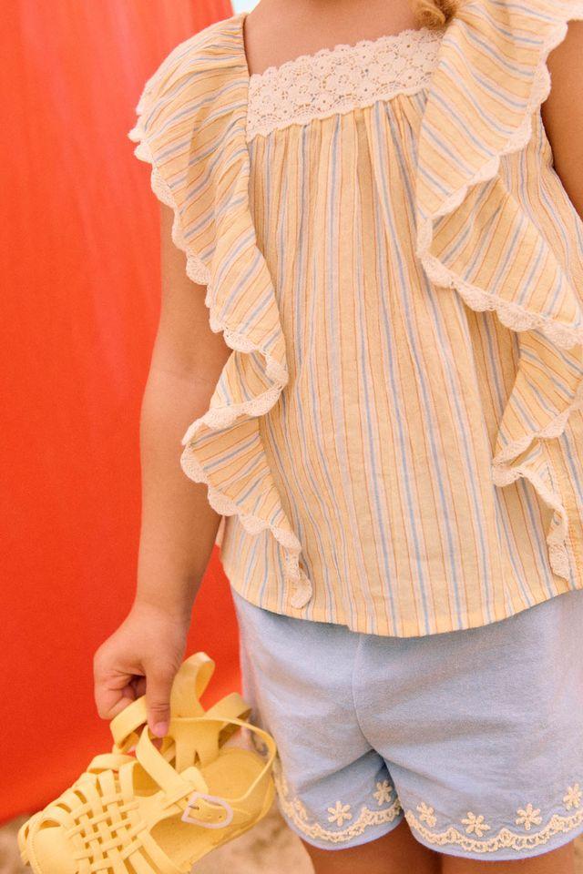 Blouse Gia yellow sunny stripes - 0