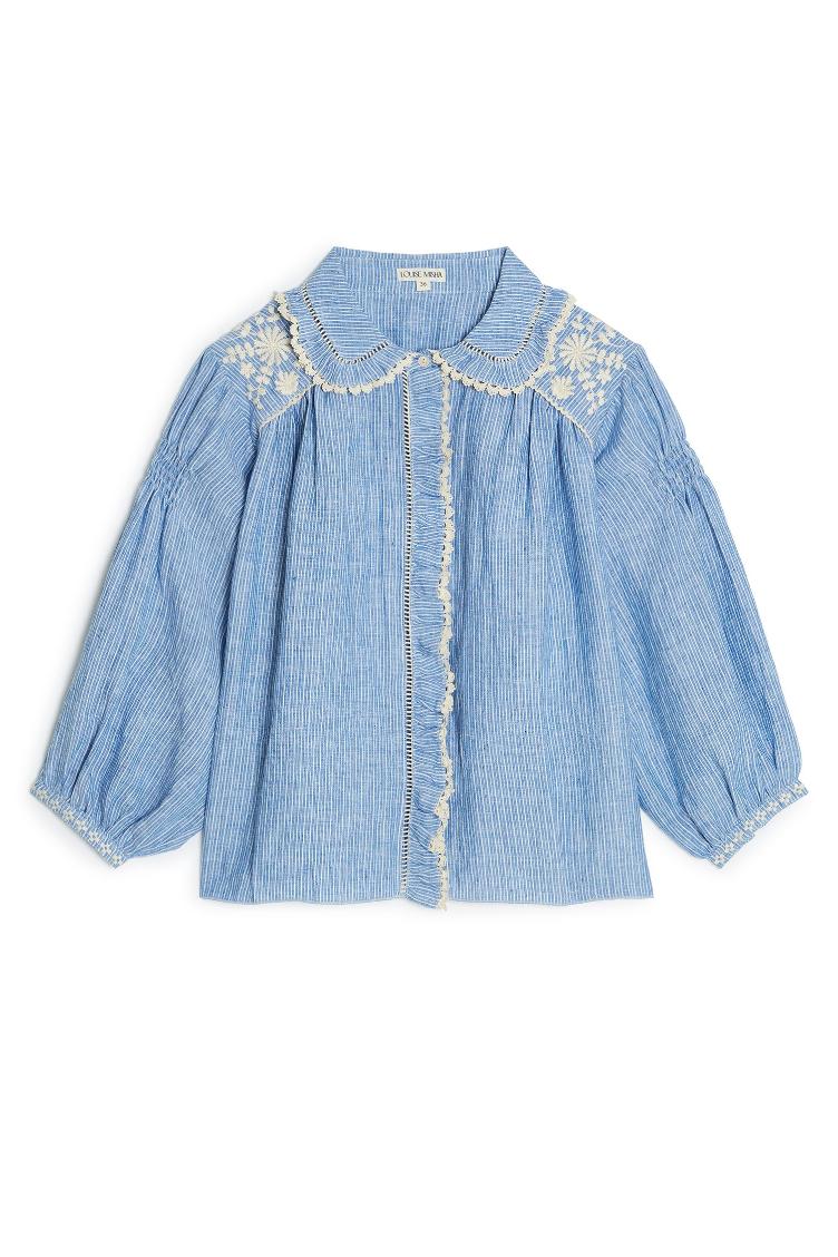 Blouse Gil blue stripes