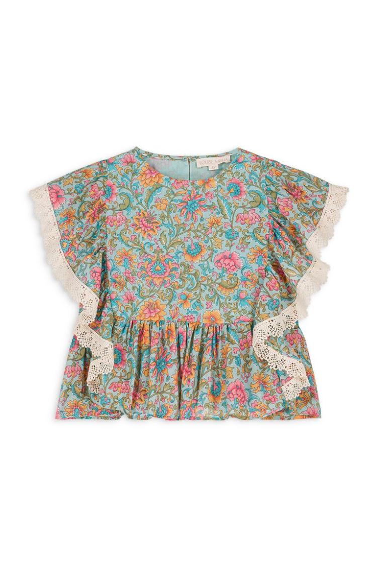 Blouse Ines water river flowers