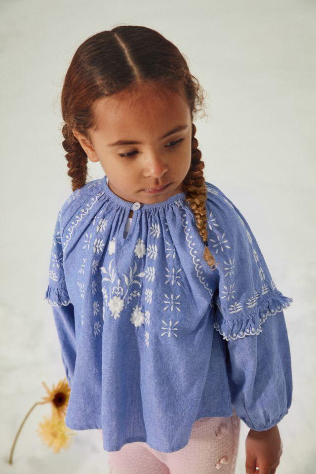 Blouse Irisa blue chambray - 0