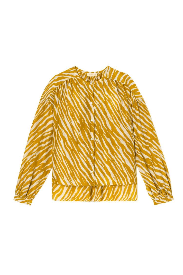 Blouse Jay cinnemon brush stripes