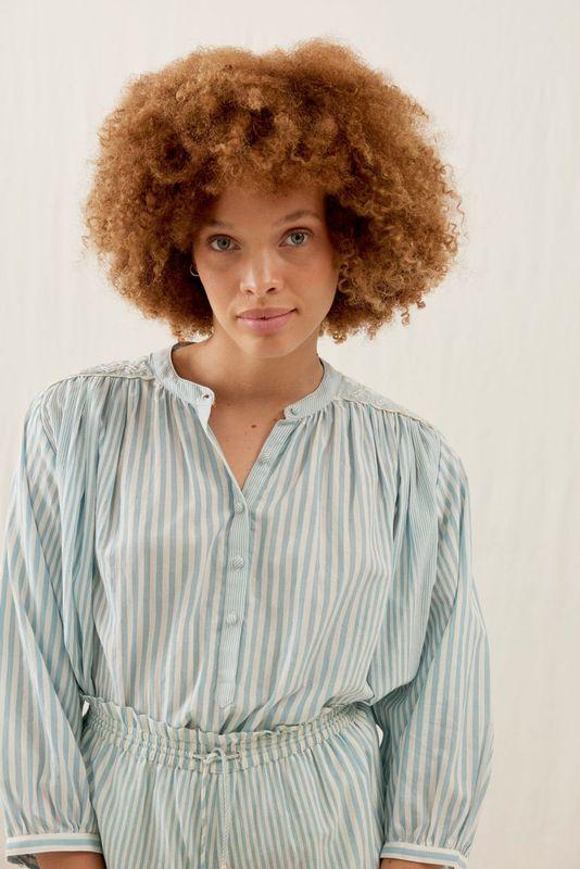Blouse Jeannali blue stripes - 0