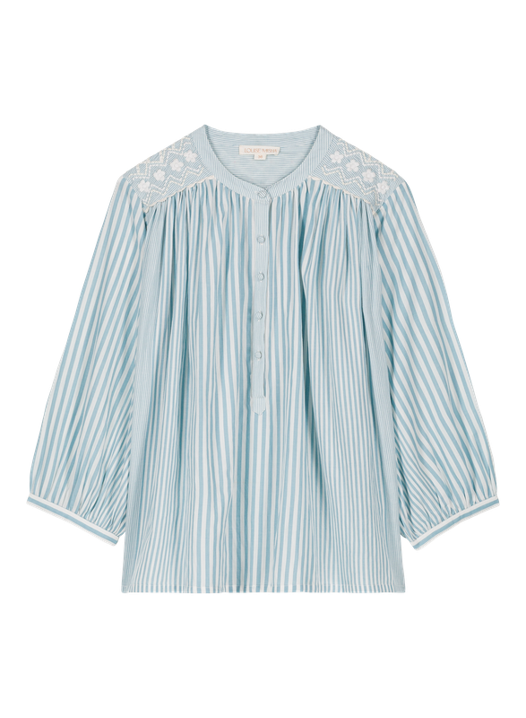 Blouse Jeannali blue stripes