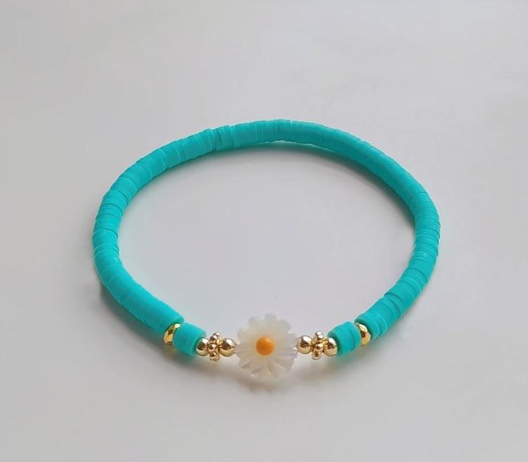 Bracelet Blume türkis
