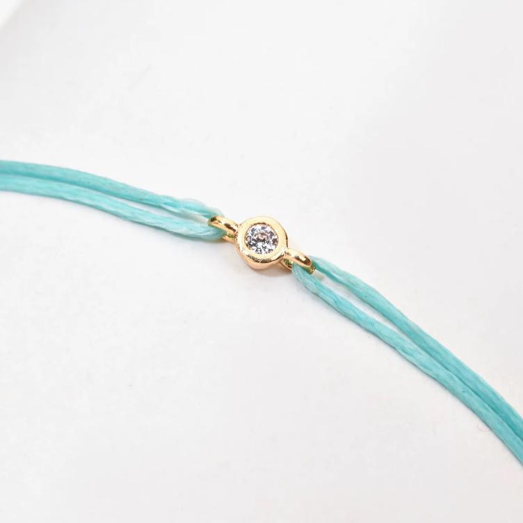 Bracelet Steinli hellblau
