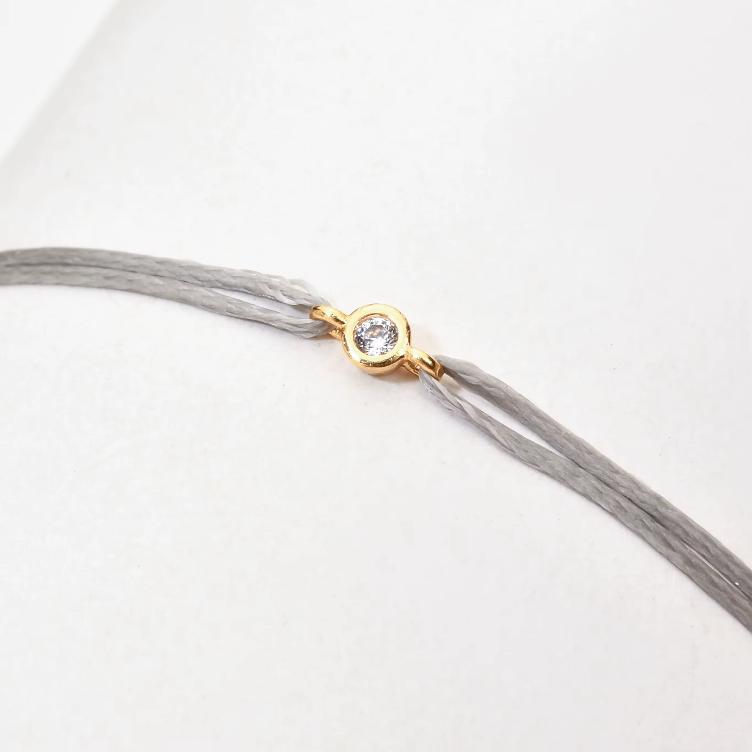 Bracelet Steinli hellgrau