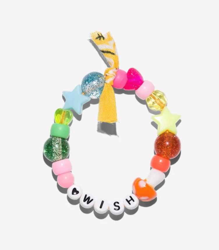 Bracelet wish Pilzli orange grün