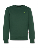 c neck sweater logo green