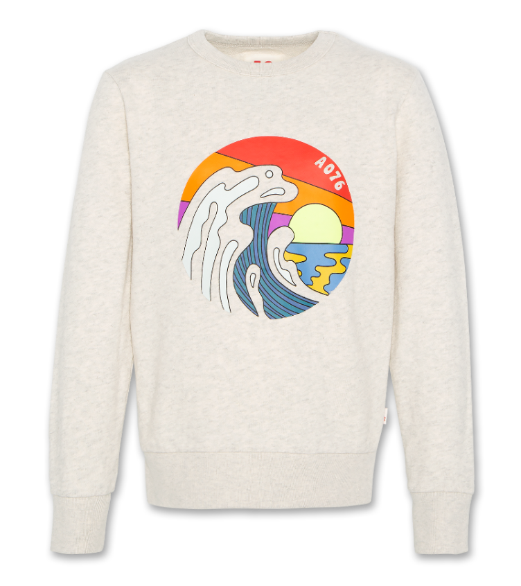 c neck sweater sea oyster