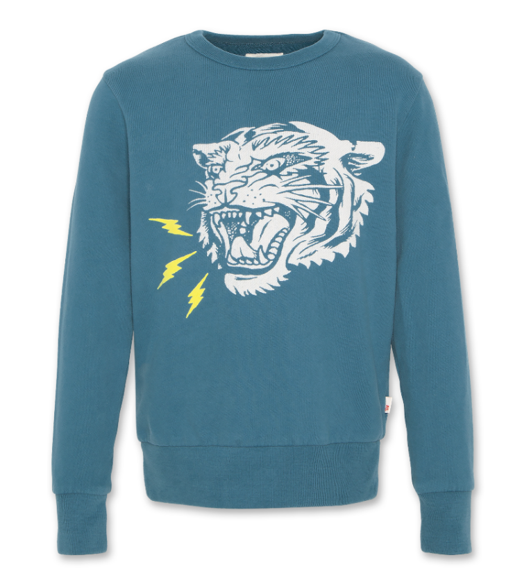 c neck sweater tiger laguna