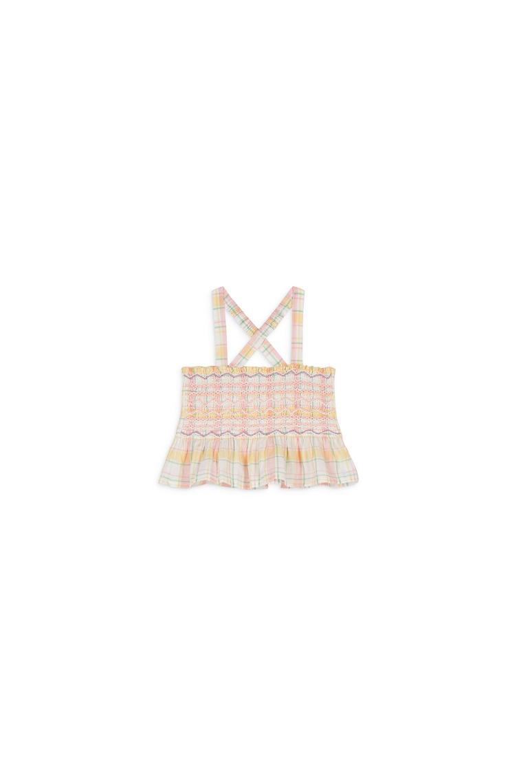Camisole Florentina yellow Positano checks