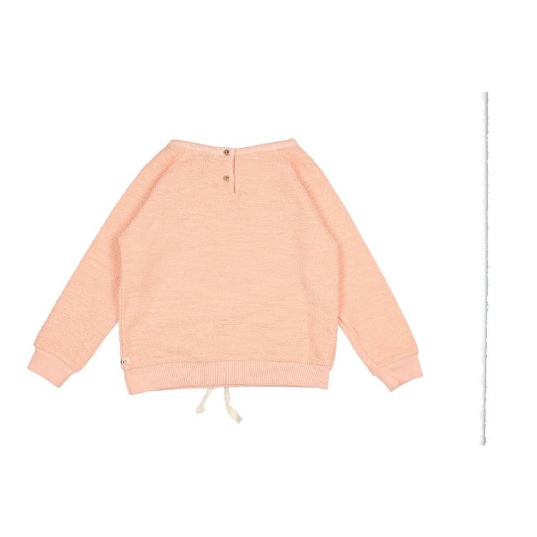 Charlie fleece sweater blush pink - 0