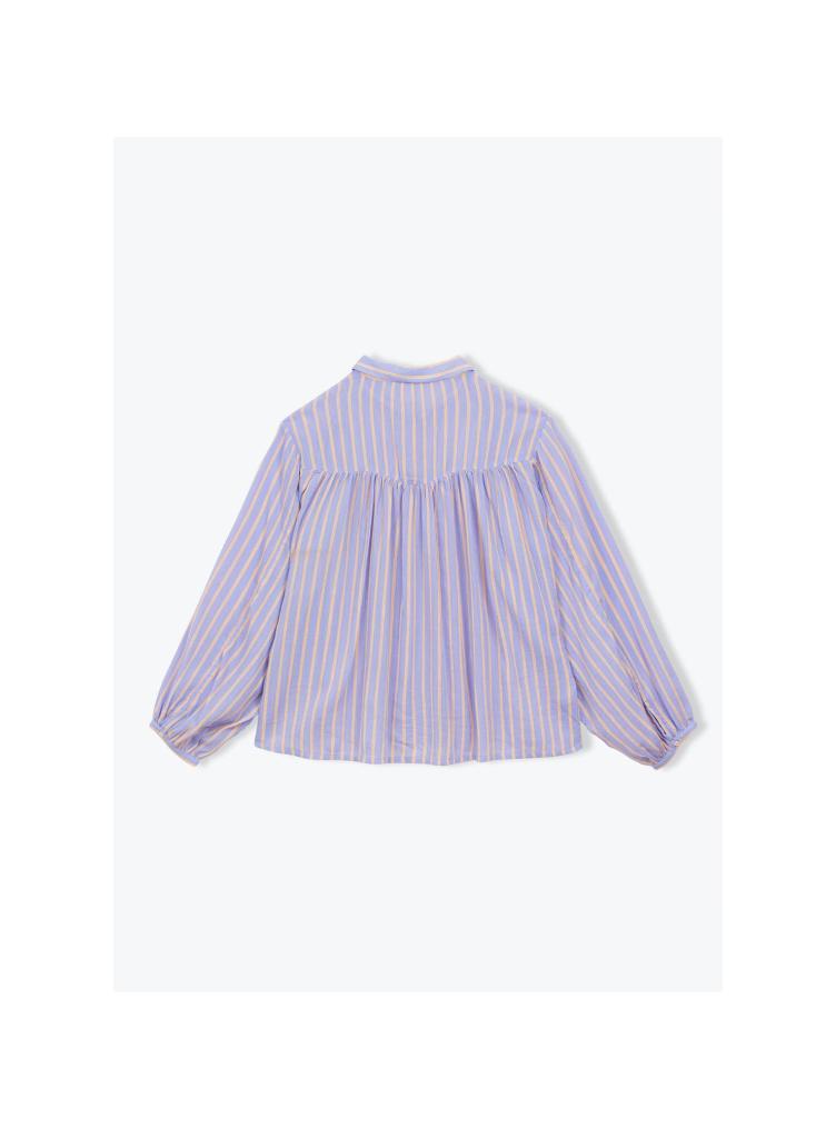Chemise rayures fluo lavande - 0