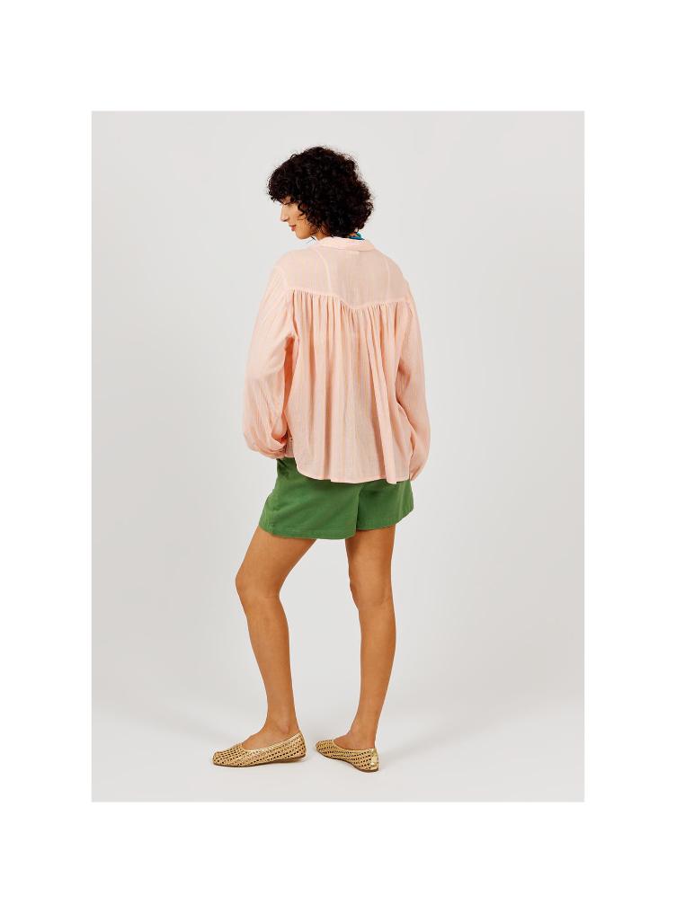 Chemise rayures fluo rose - 0