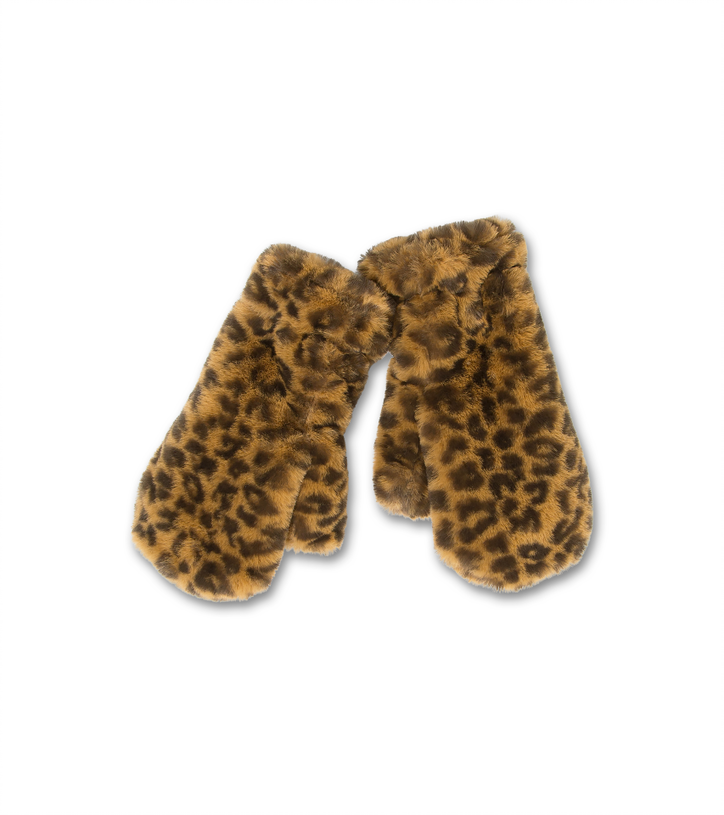 chewat fur mittens seppia