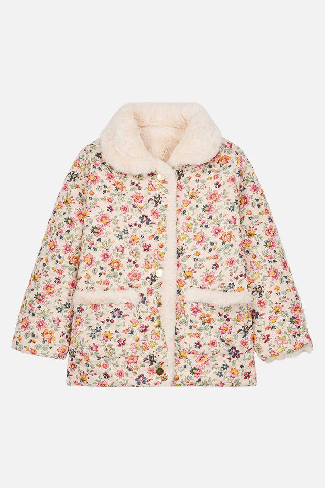Coat Dalila cream wild flowers - 1