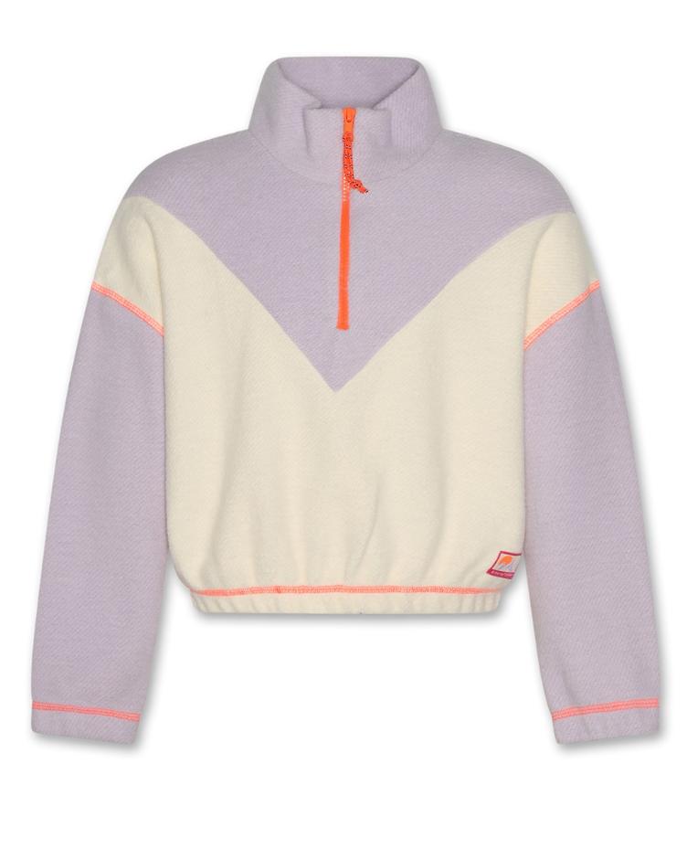 divia mockneck sweater lavender
