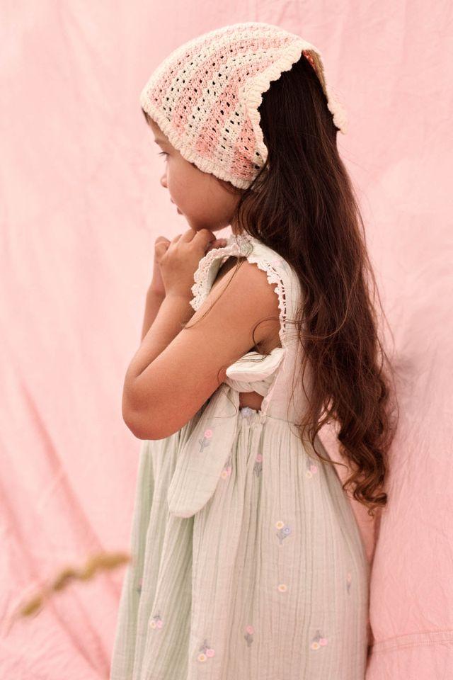 Dress Aloisa almond all over flower - 0