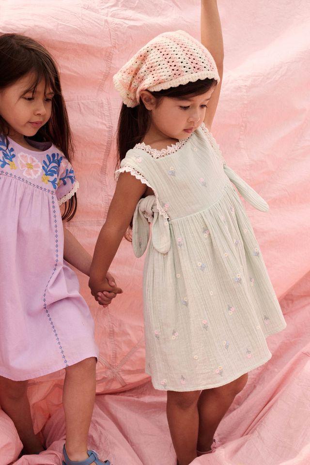 Dress Aloisa almond all over flower - 1