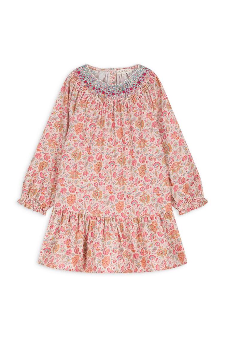 Dress Bahya cream flower fields