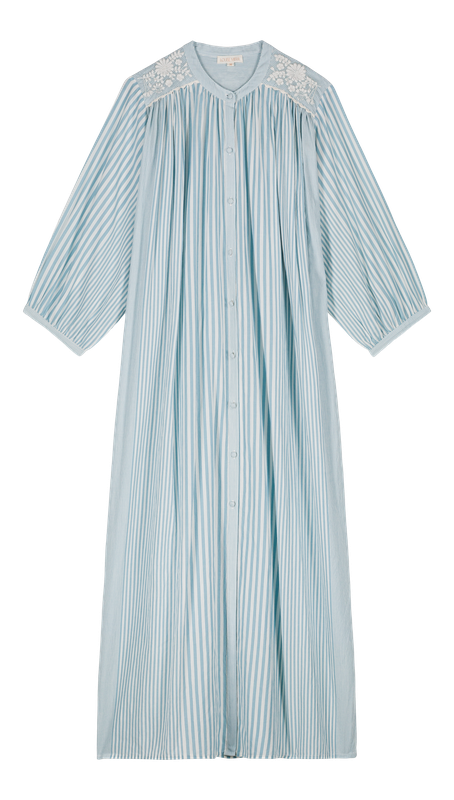 Dress Deepalina blue stripes