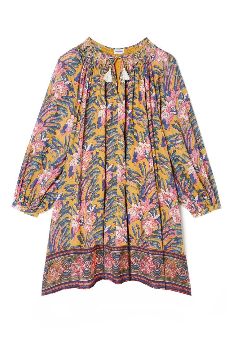 Dress Janice honey flower