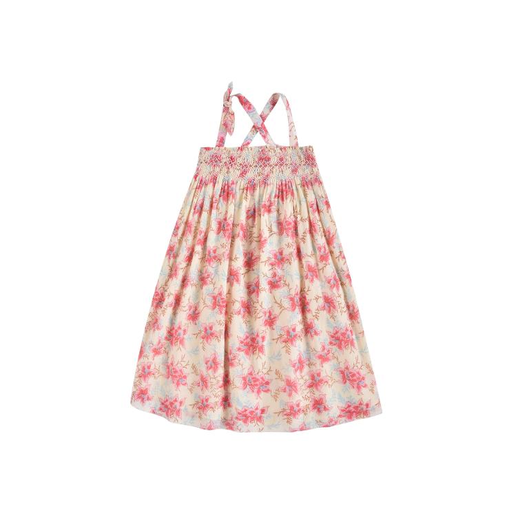 Dress Marceline raspberry flowers