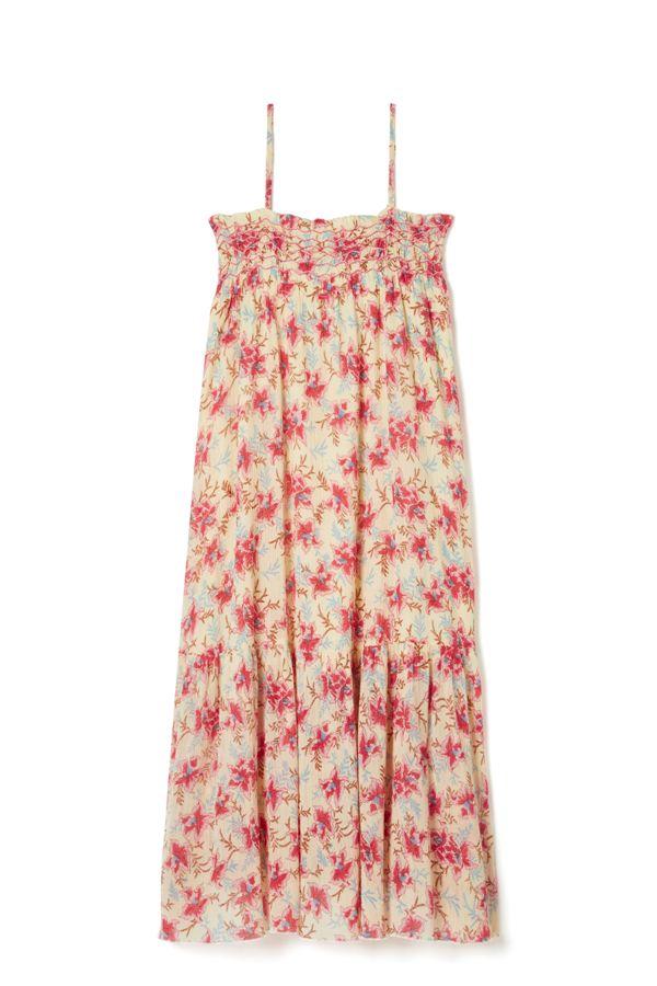 Dress Marceline raspberry flowers