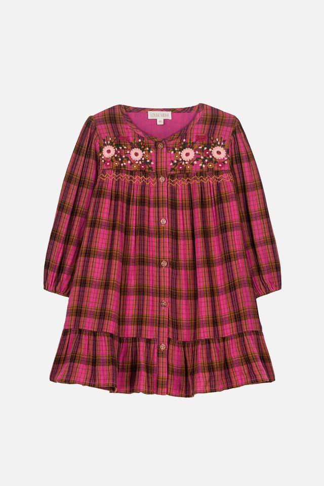 Dress Massilia pink alp check