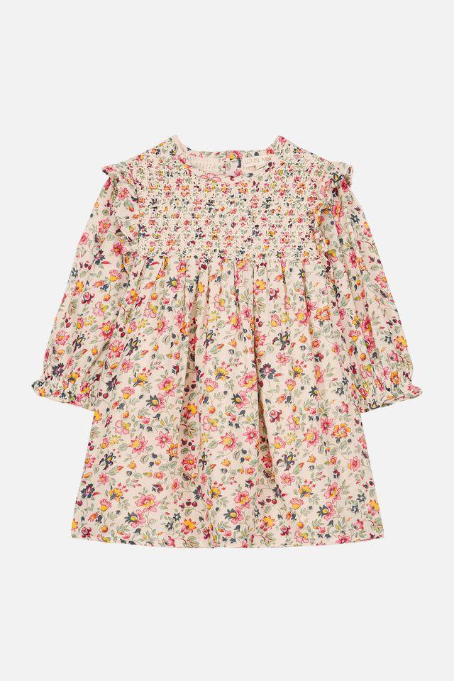 Dress Saralou cream wild flowers