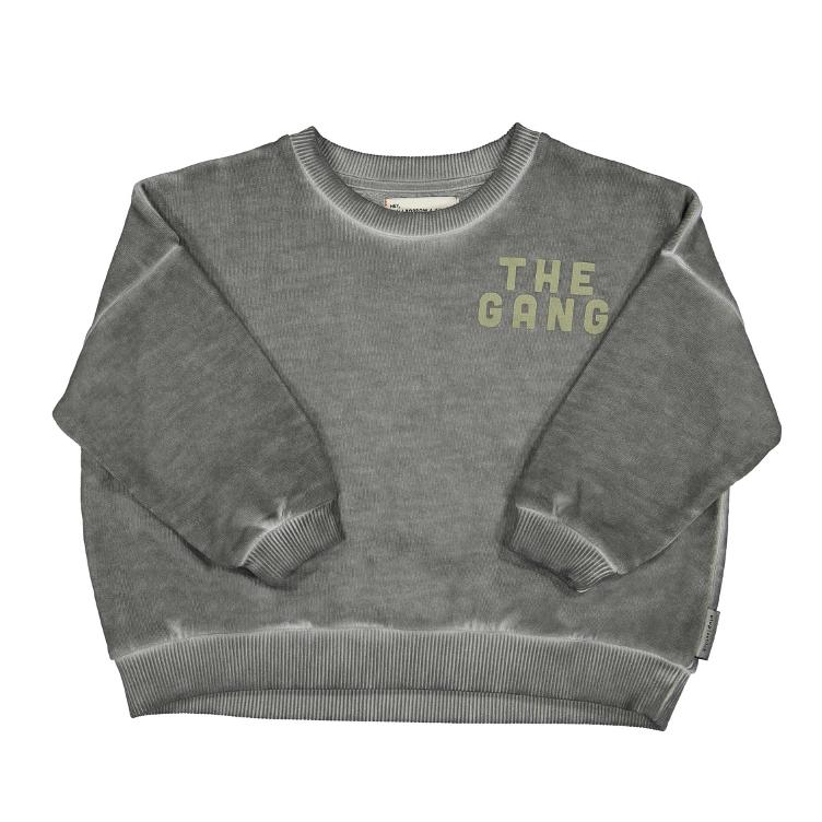 sweatshirt washed grey `the gang`