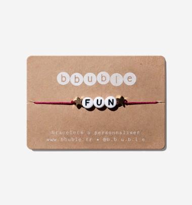 Fun bracelet bbuble purple