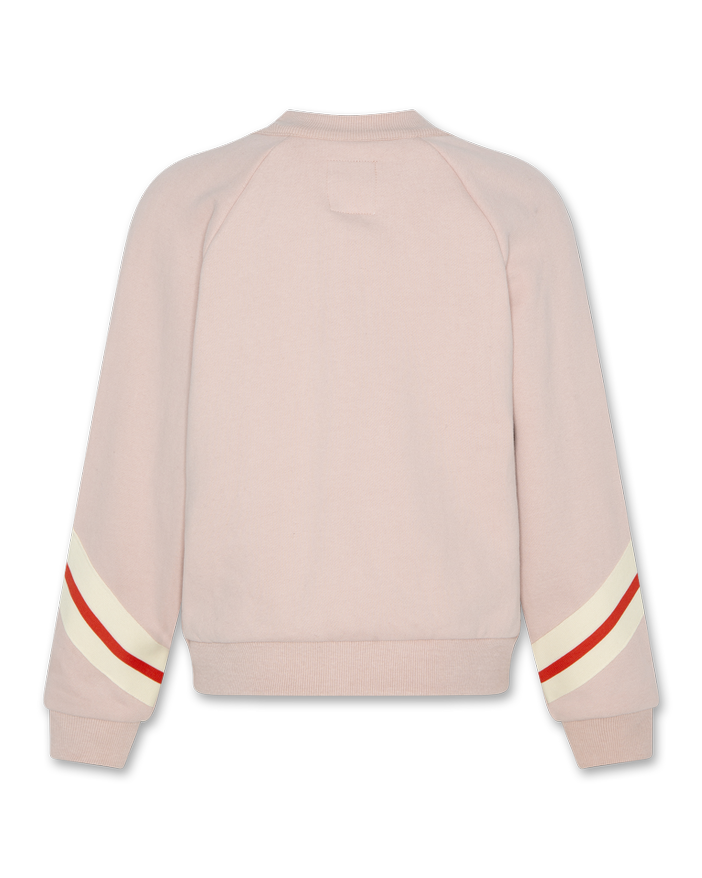 Glorie full zip stripe dusty pink - 0