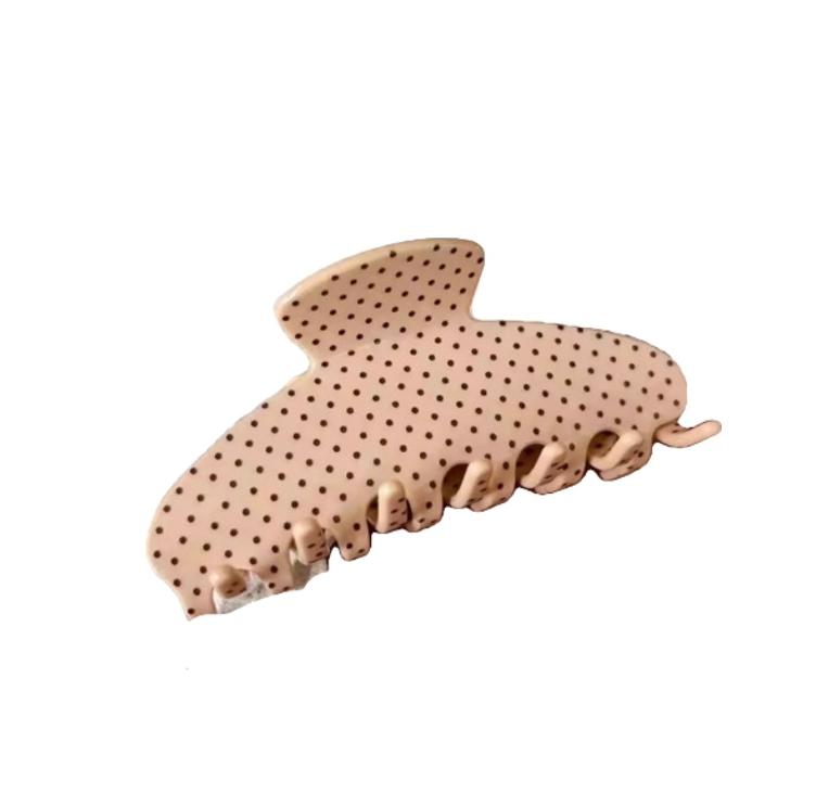 Haarklammer Tüpfli beige