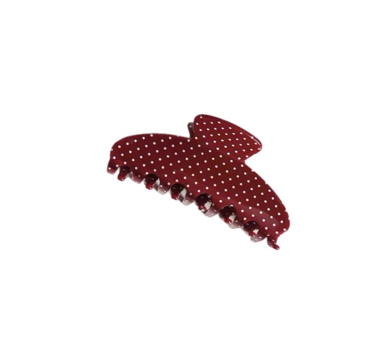 Haarklammer Tüpfli rot